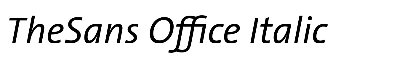 TheSans Office Italic